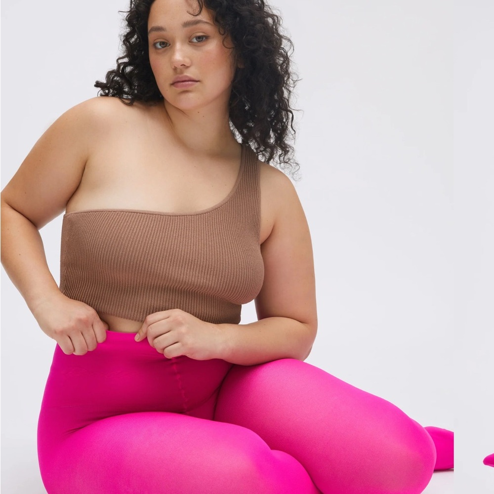 Brand new Sheertex Barbie Pink Semi-Opaque Rip-Resist Tights Sz L - Picture 3 of 8